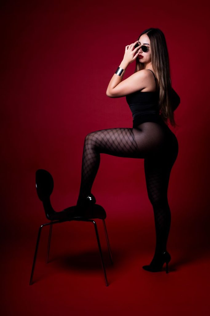 Mujer joven y seductora